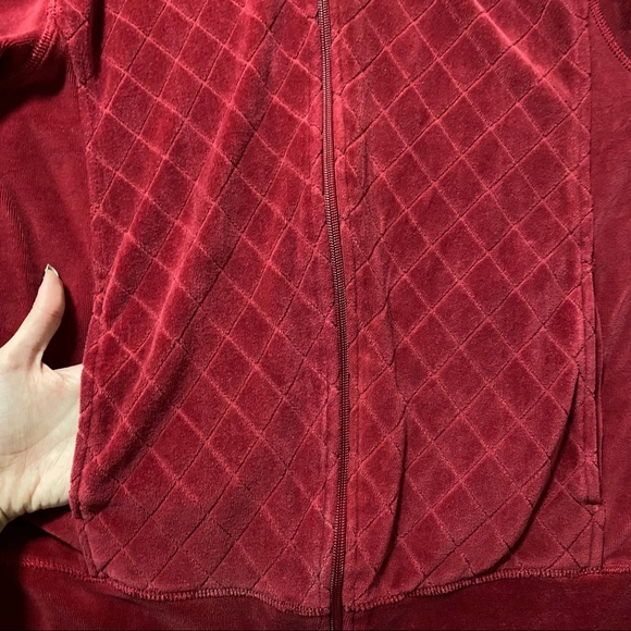 ♦️ quilted zip up sweater - Picture 2 of 5